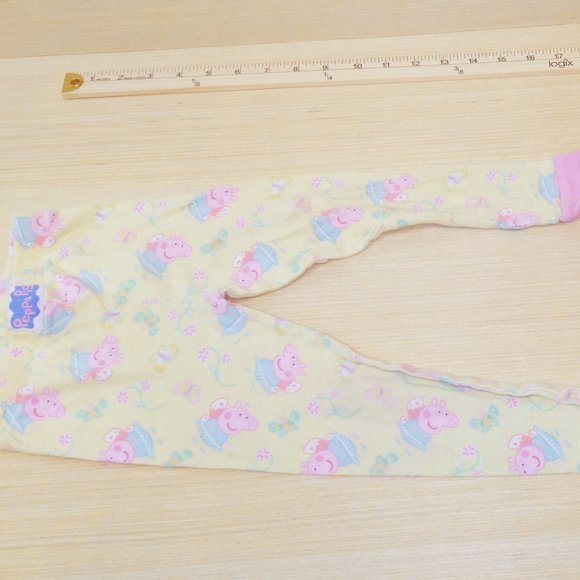 Peppa Pig PJ Bottoms Size 3T 100% Cotton in Yellow - Picture 1 of 3